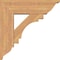 Ekena Millwork Merced Traditional Smooth Bracket w/ Offset Brace, Western Red Cedar, 7 1/2"W x 24"D x 24"H BKT0806X24X24MRC01SWR - alternate 2